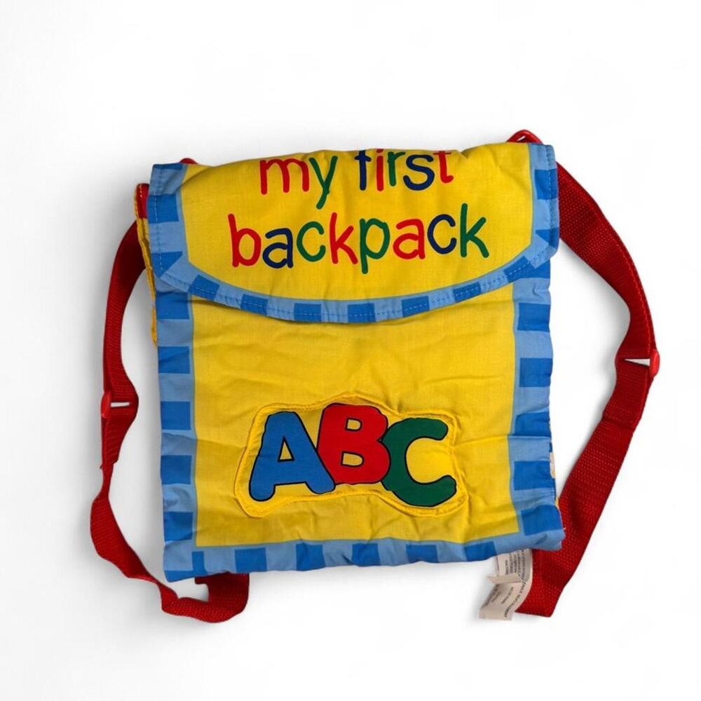 Vintage 2004 my first backpack plush learning backpack
